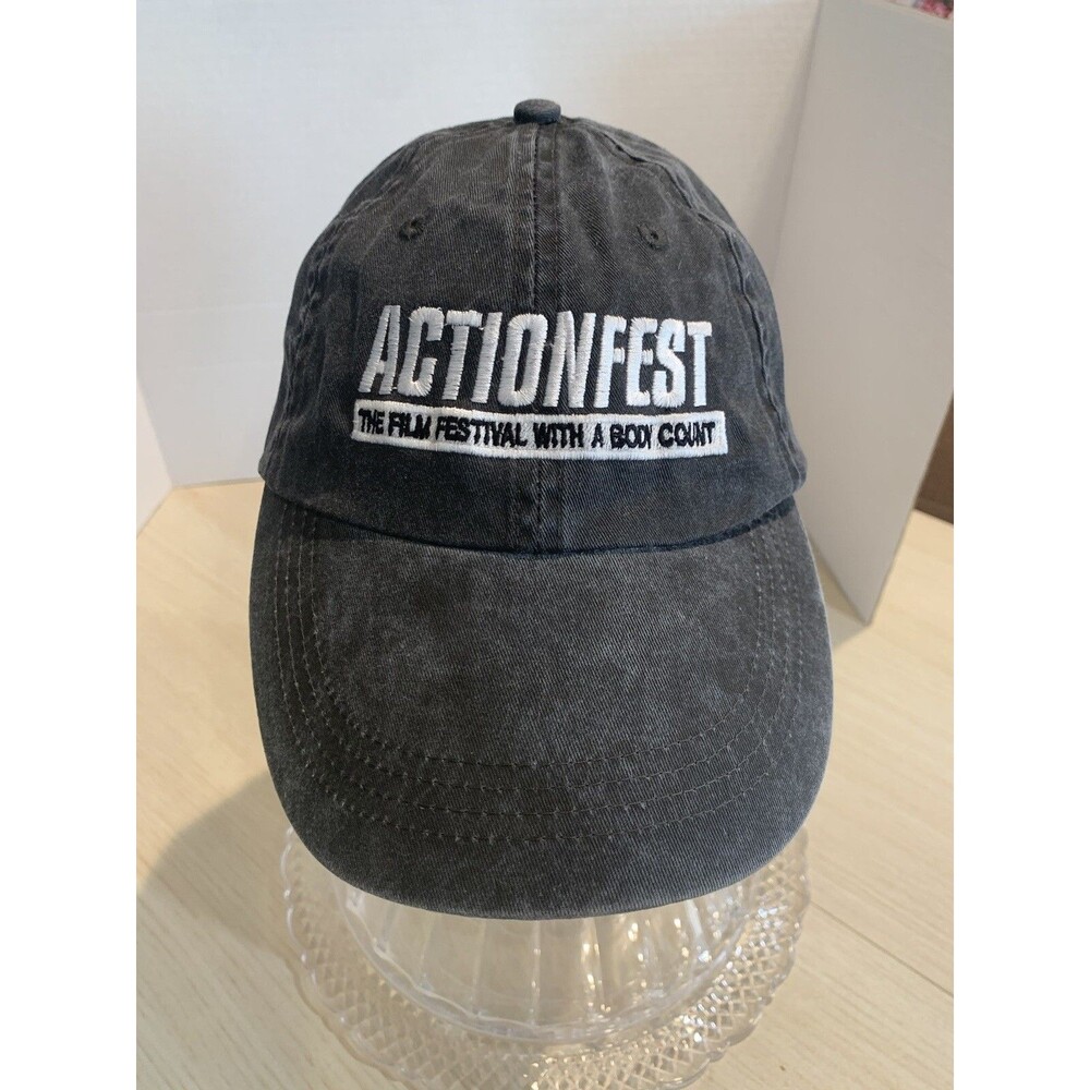 Action Fest THE FILM FESTIVAL WITH A BODY COUNT Gray Baseball Cap with Claudia